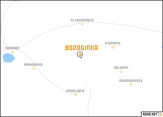 map of Borodinka