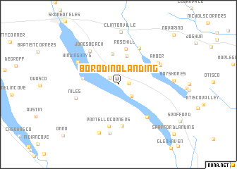 map of Borodino Landing