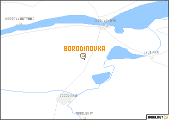 map of Borodinovka