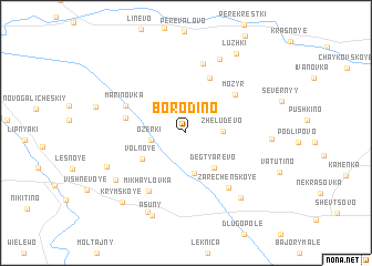 map of Borodino