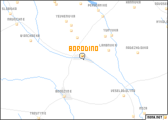 map of Borodino