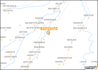 map of Borodino