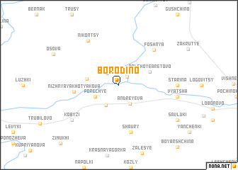 map of Borodino