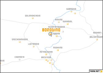 map of Borodino