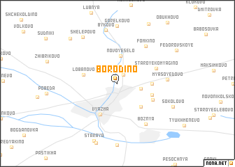 map of Borodino