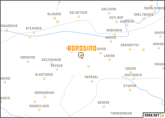 map of Borodino