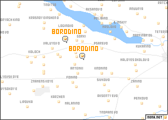 map of Borodino
