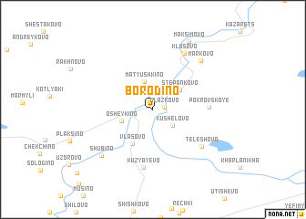 map of Borodino