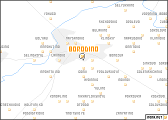map of Borodino