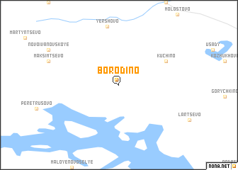map of Borodino