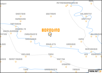 map of Borodino