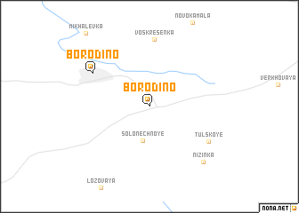 map of Borodino