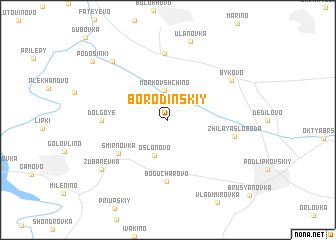 map of Borodinskiy