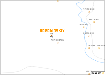 map of Borodinskiy