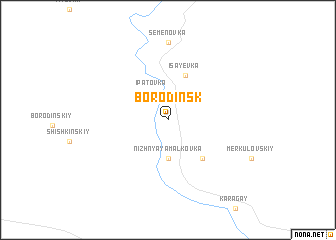 map of Borodinsk