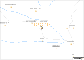 map of Borodinsk