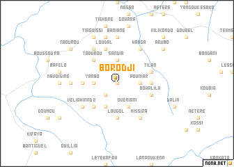 map of Borodji