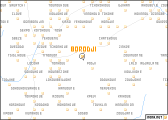 map of Borodji