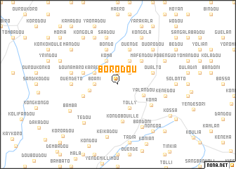 map of Borodou