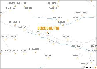 map of Borodulino