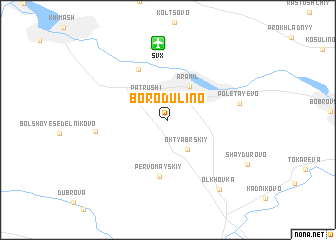 map of Borodulino