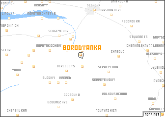 map of Borodyanka