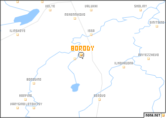 map of Borody