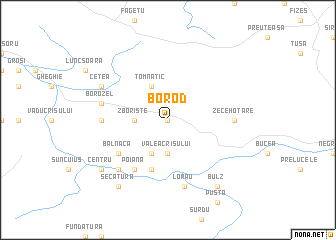 map of Borod