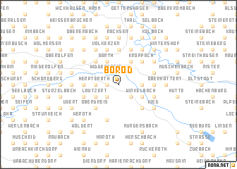 map of Borod