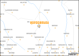 map of Borogbadou