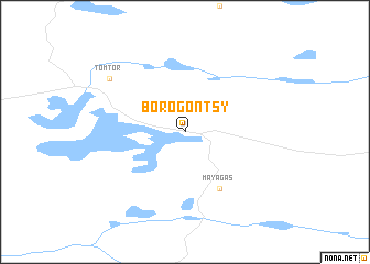 map of Borogontsy