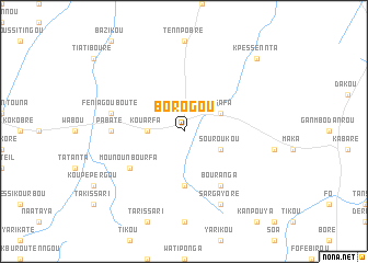 map of Borogou