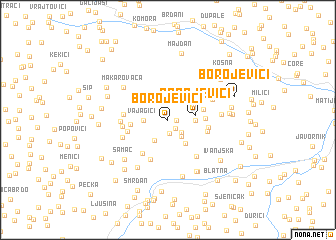 map of Borojevići