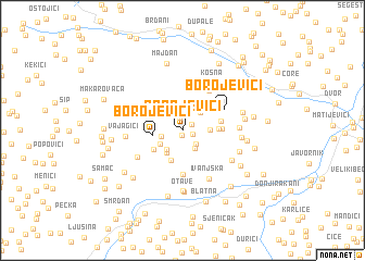 map of Borojevići