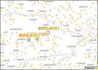 map of Borojevići