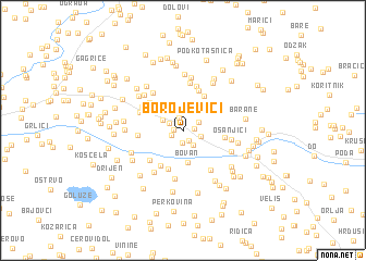 map of Borojevići