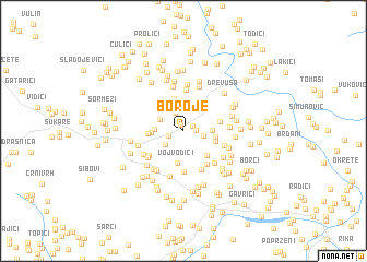 map of Boroje