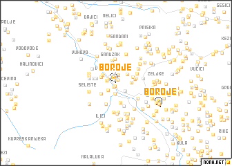 map of Boroje