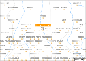 map of Borokoro