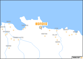 map of Boroko