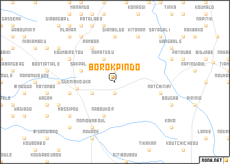 map of Borokpindo