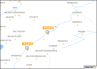 map of Borok