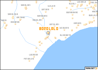map of Borolalo