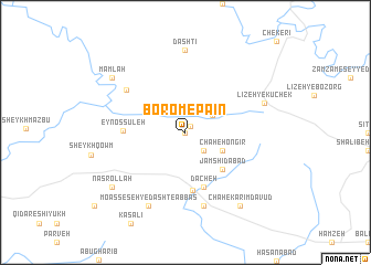 map of Borom-e Pā\