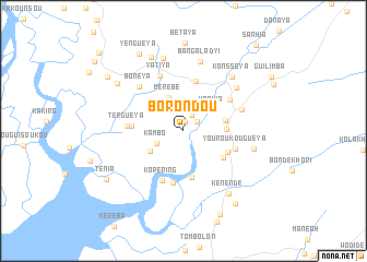 map of Borondou