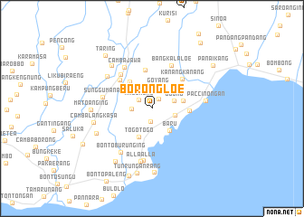 map of Borongloe