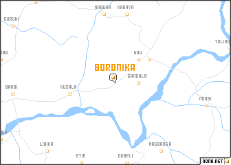 map of Boronika