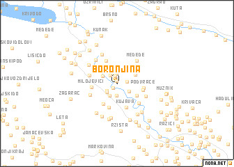 map of Boronjina