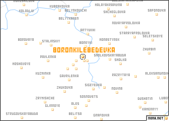 map of Boronʼki-Lebedevka