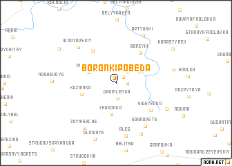 map of Boronʼki-Pobeda